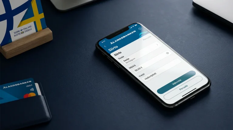 Siirto-talletus Ålandsbankenin mobiilisovelluksella vedonlyöntiin