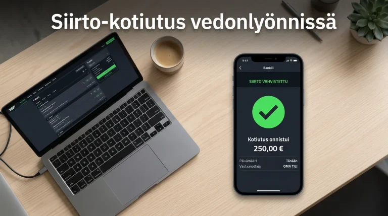 Siirto-kotiutus vedonlyönnissä ja vaihtoehtoiset nostotavat