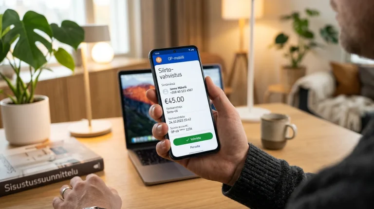 Siirto-talletus OP-pankin mobiilisovelluksella vedonlyöntiin